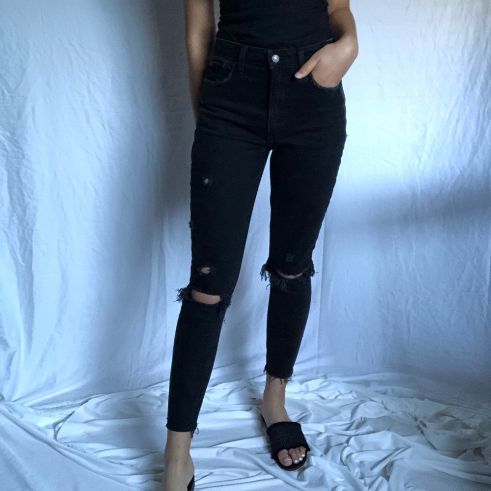 Abercrombie and Fitch curve love black skinny jean - Picture 8 of 8